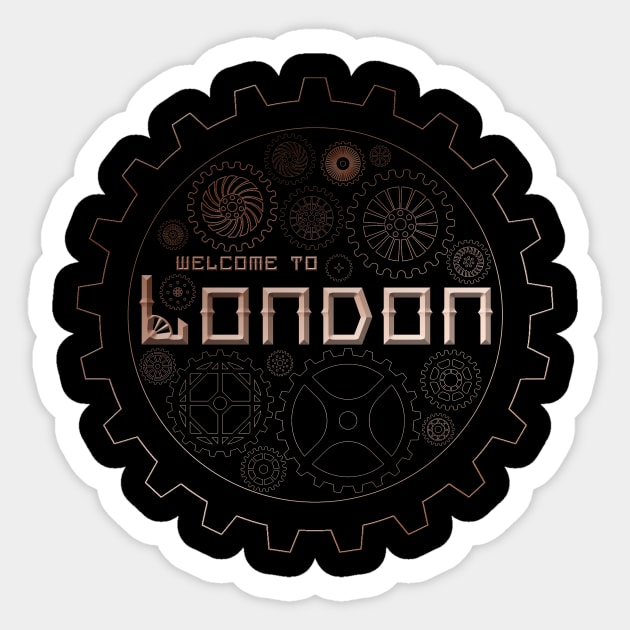 Mortal Engines Welcome to London Sticker by Bevatron